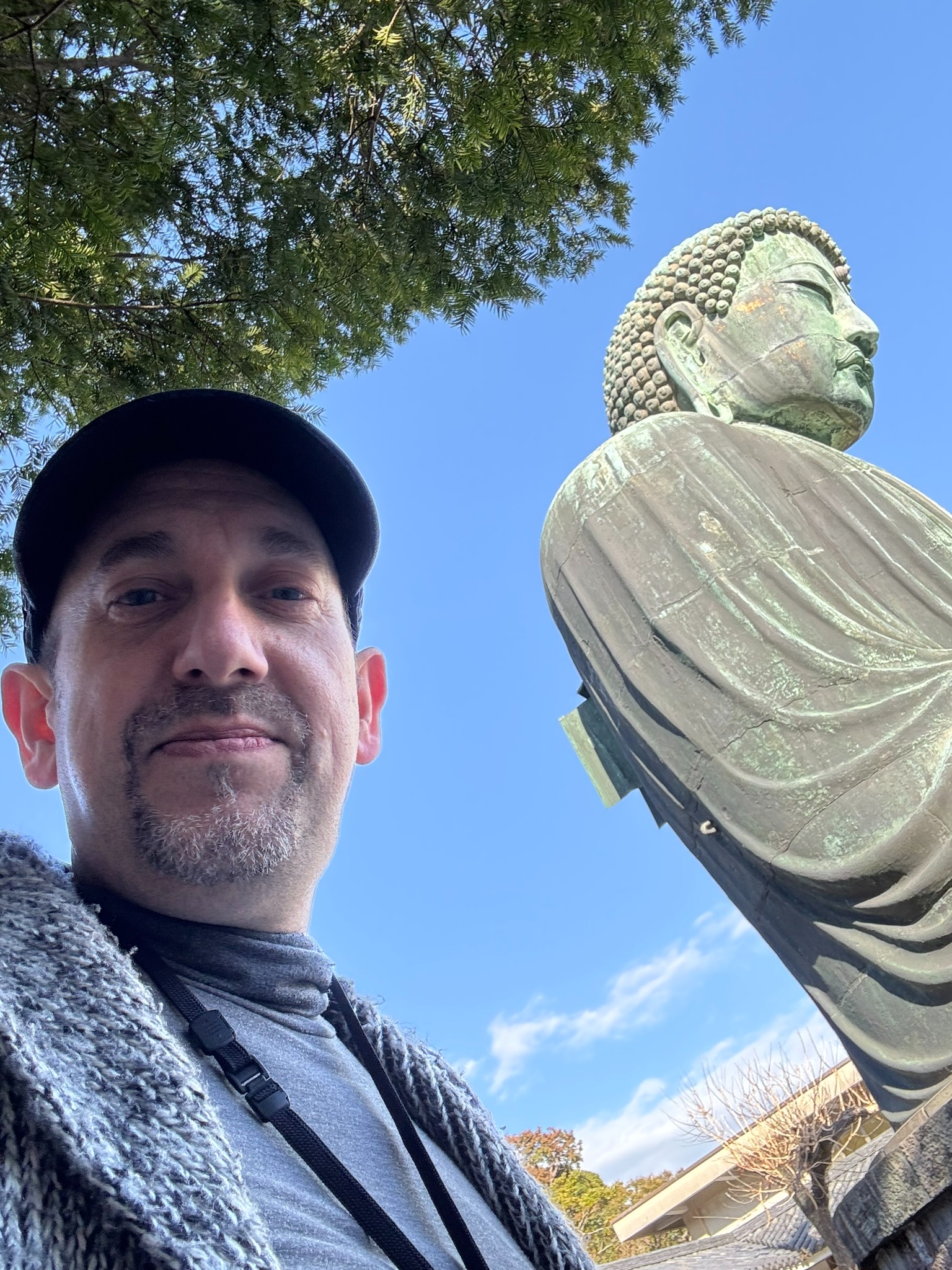 Nicolas at the Great Buddha of Kamakura